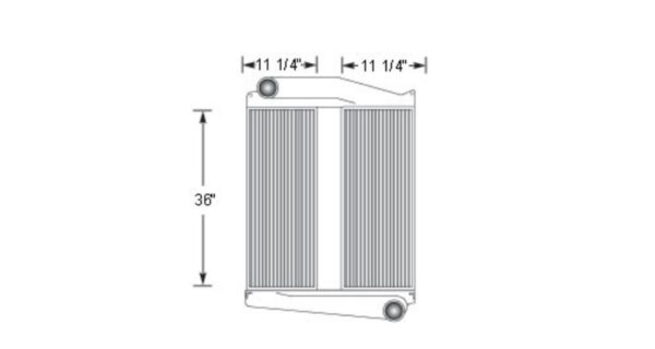 Peterbilt Charge Air Cooler Peterbilt 320 Sanitation Trucks Charge Air Cooler OEM: Ie3543
